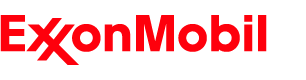 ExxonMobil logo in red font